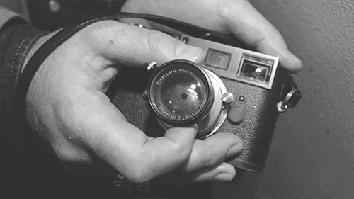 digital design cinemagraph of camera lens