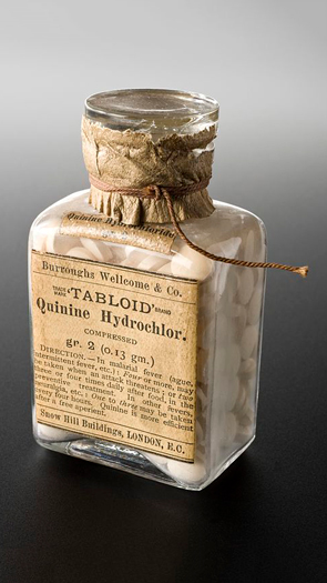 product image of quinine medicine bottle by T. Perkins Photography